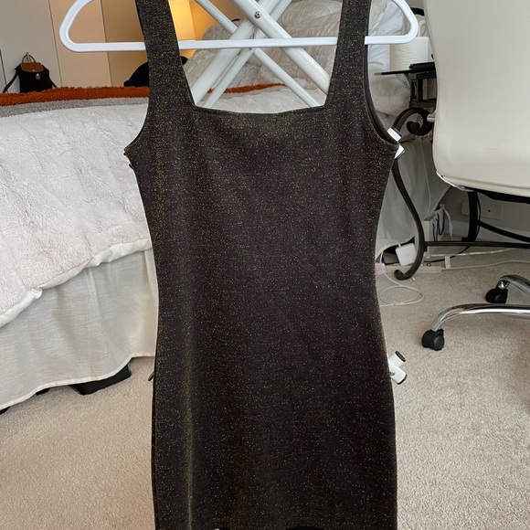 Forever21 Gold Shimmer Dress size S - Picture 5 of 5